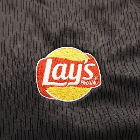 The North Face Ridgewall Soft Shell Hoodie Men’s XL Gray Lay’s Logo Branded - Picture 3 of 12